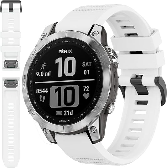 GARMIN FENIX 7S BLACK WHITE BAND