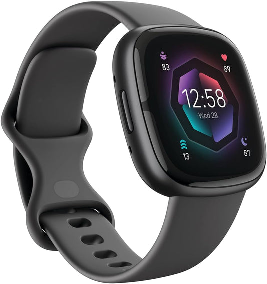 Fitbit Sense 2 Advanced Health and Fitness Smartwatch (Graphite/Gray)