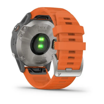 GARMIN FENIX 6 PRO SOLAR Titanium W/Orange Black