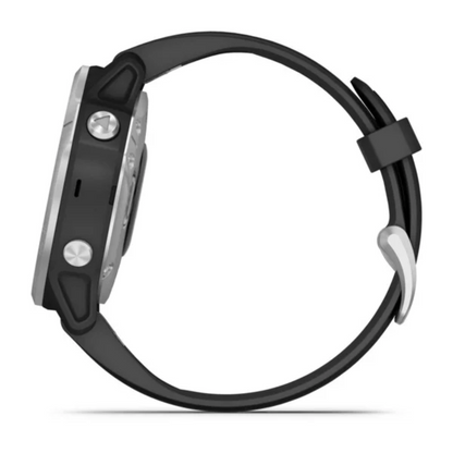 GARMIN FENIX 6 PRO SOLAR SILVER W/Black Band