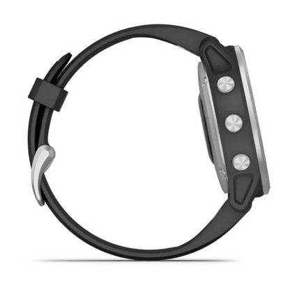 GARMIN FENIX 6 PRO SOLAR SILVER W/Black Band